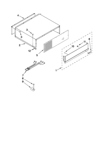 Top grille and unit cover parts