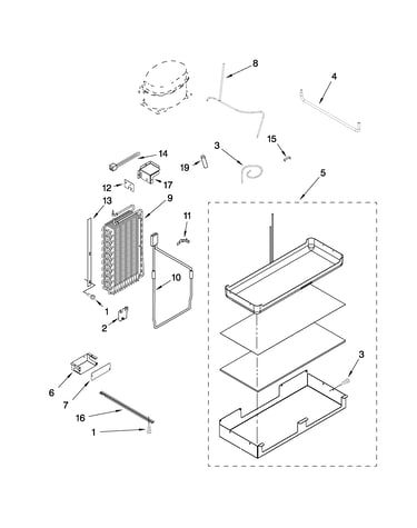 Lower unit and tube parts