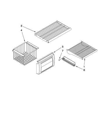 Freezer shelf parts