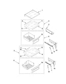 Refrigerator shelf parts