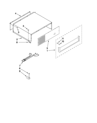 Top grille and unit cover parts