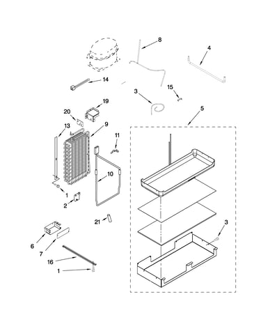 Lower unit and tube parts