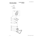 KitchenAid KUCS03FTPA1 motor and drive parts diagram