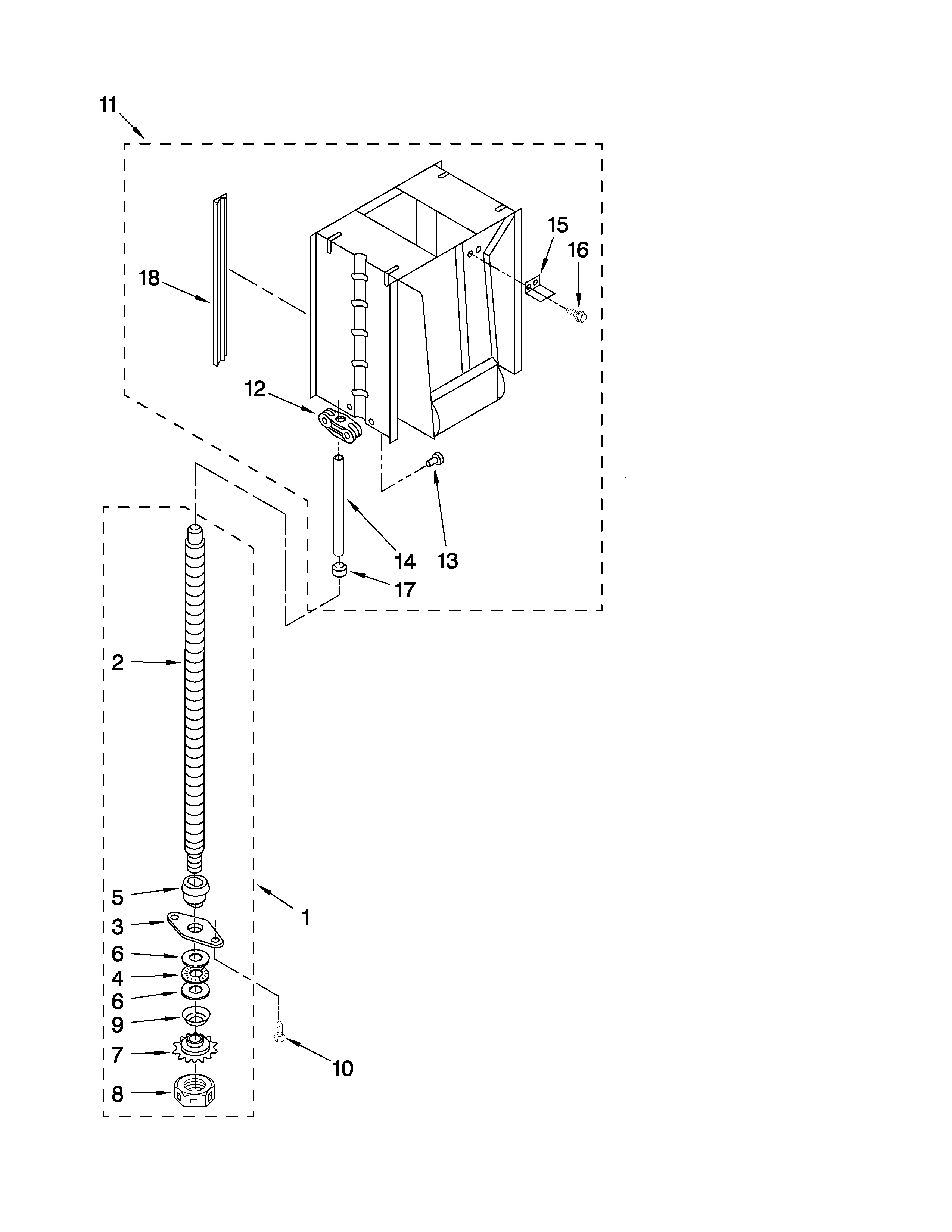 Powerscrew and ram parts