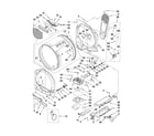 Whirlpool WED7400XW0 bulkhead parts diagram