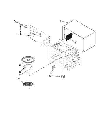 Microwave oven cavity parts