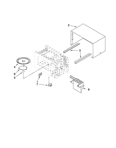 Microwave oven cavity parts