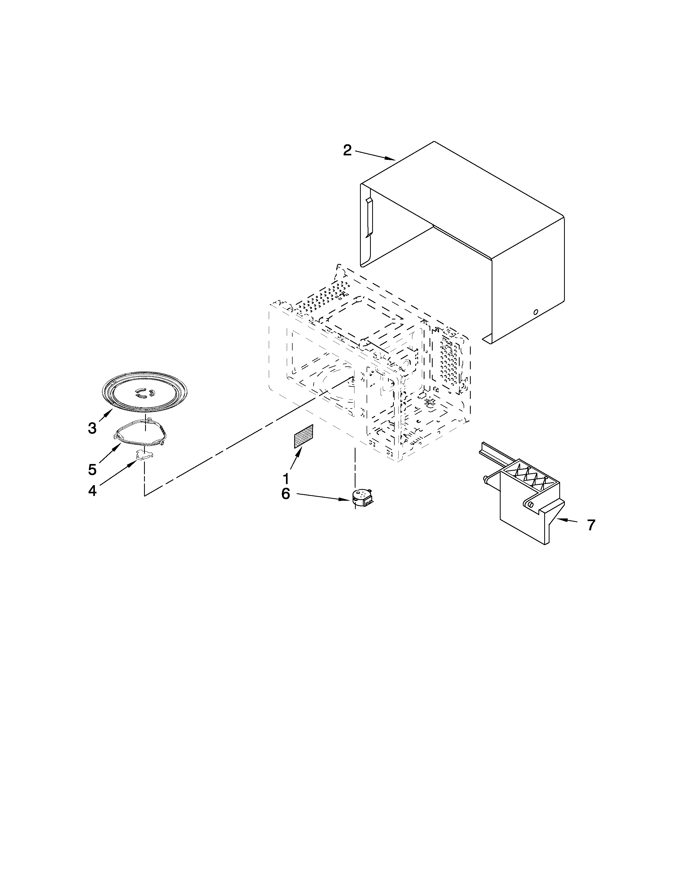 Microwave oven cavity parts
