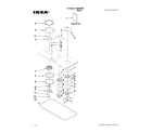 Ikea ICS500WB0 cooktop, burner and grate parts diagram