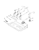 Burner box, gas valves, and switches