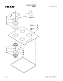 Cooktop, burner and grate parts