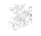 Whirlpool WGD7400XW0 cabinet parts diagram