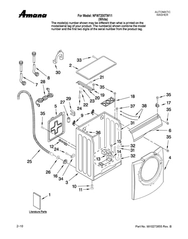 Top and cabinet parts