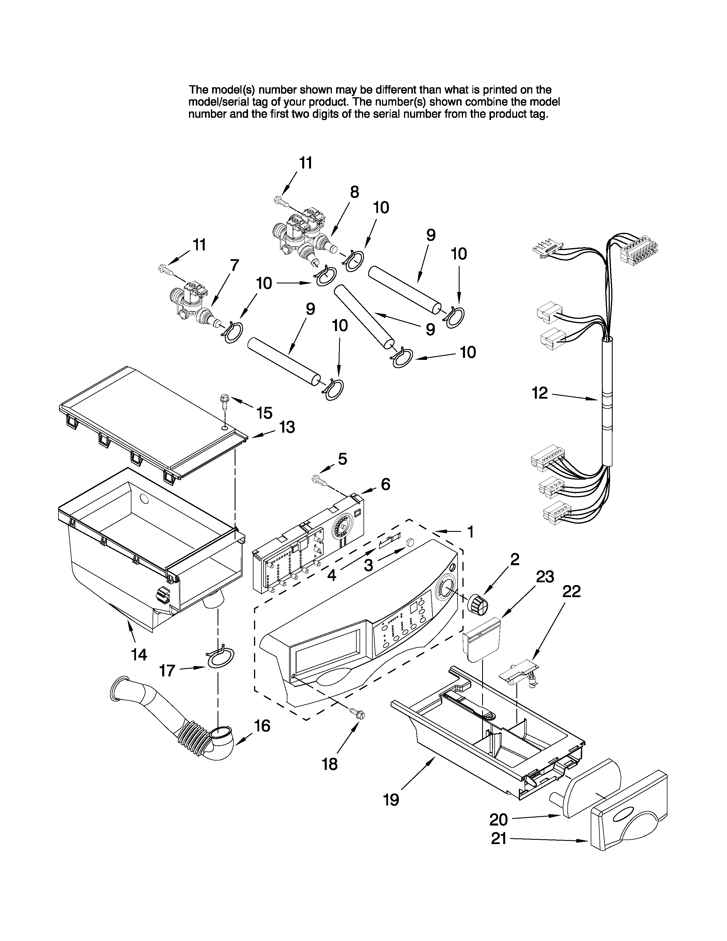 Console and dispenser parts