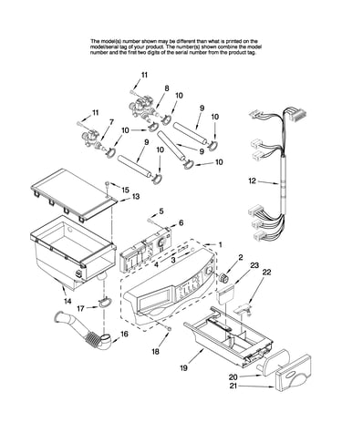 Console and dispenser parts