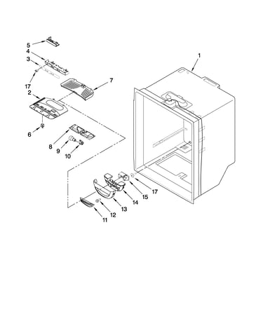 Refrigerator liner parts
