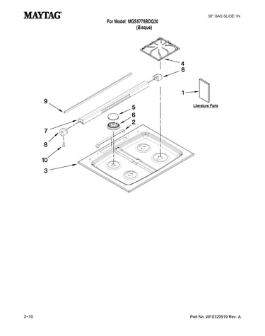 Cooktop parts