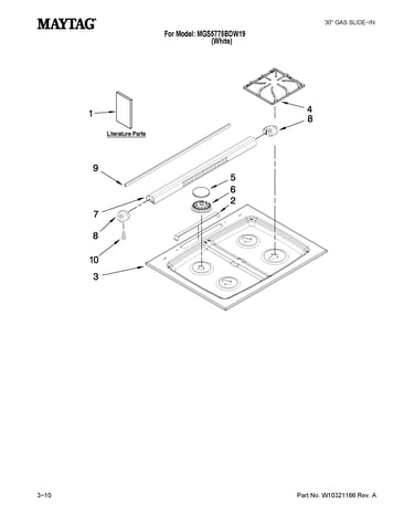 Cooktop parts
