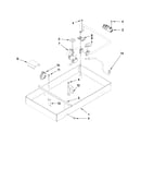 Burner box, gas valves, and switches