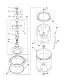 Agitator, basket and tub parts