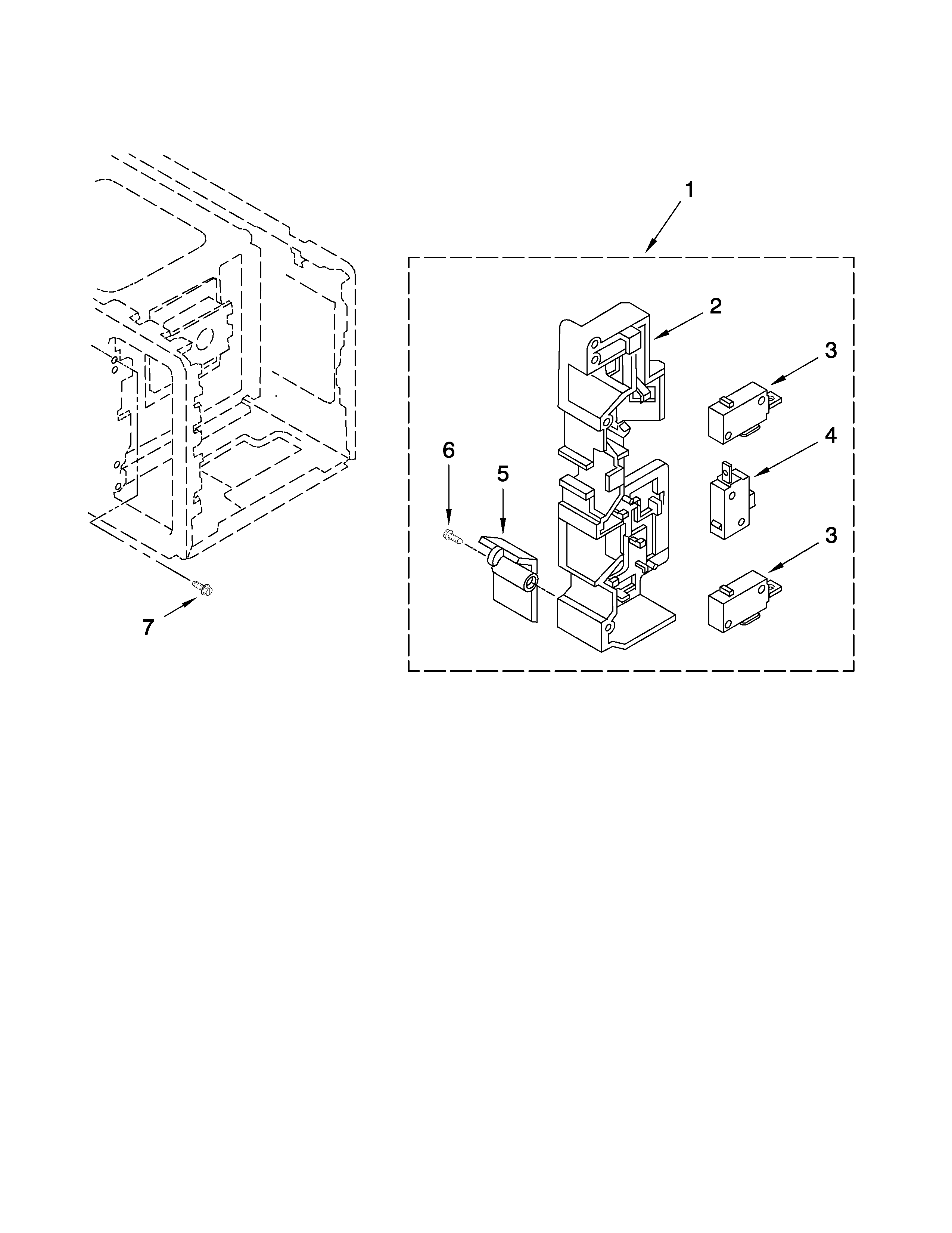 Latch board parts