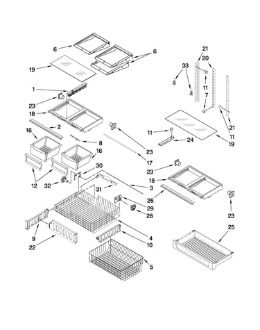 Shelf parts