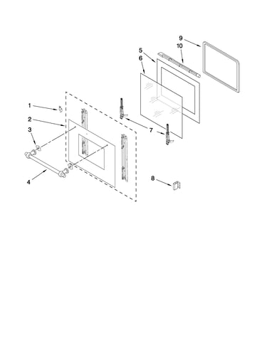 Oven door parts