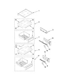 Refrigerator shelf parts