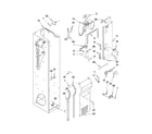 KitchenAid KSSS42FTX04 freezer liner and air flow parts diagram