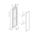 KitchenAid KSSS42FTX04 freezer door parts diagram