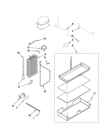 Lower unit and tube parts