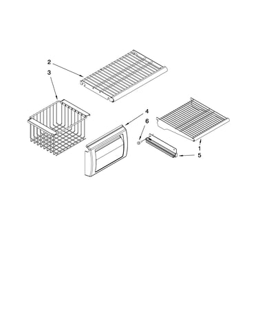 Freezer shelf parts