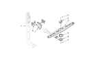 Crosley CUD6710XB1 upper wash and rinse parts diagram