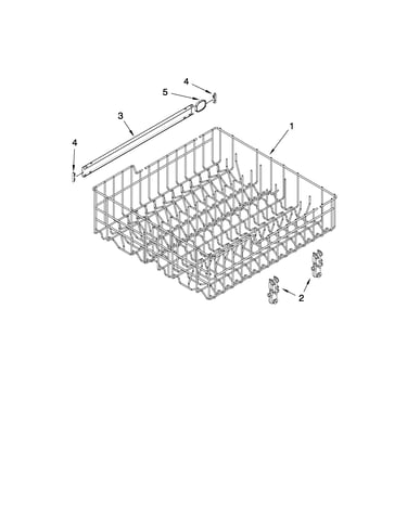 Upper rack and track parts