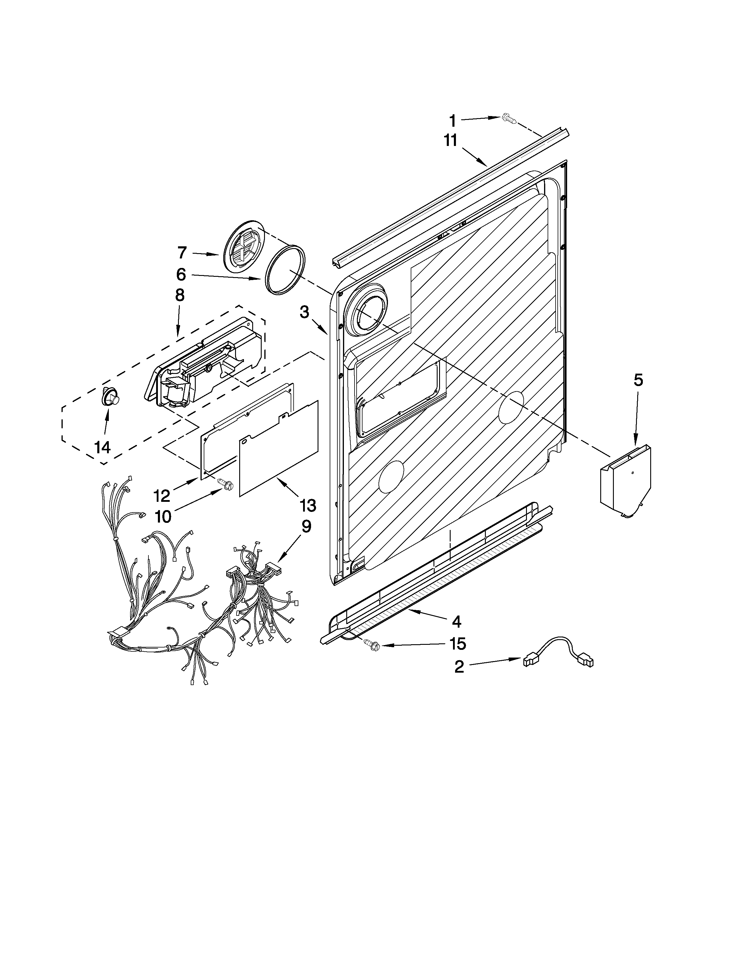 Door and latch parts