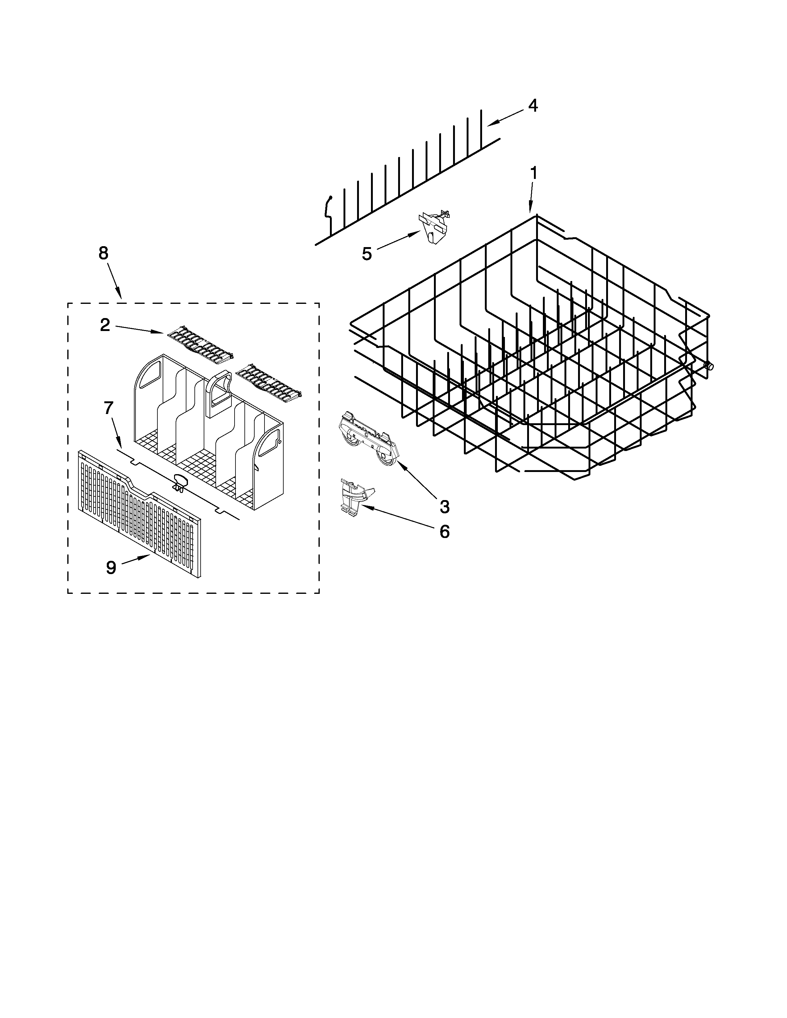 LOWER RACK PARTS