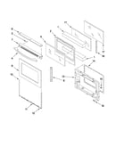 Oven door parts