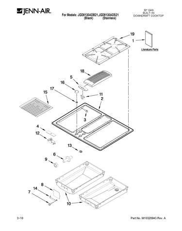 Cooktop parts