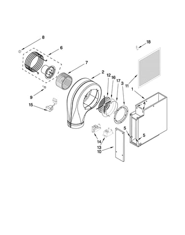 Blower unit parts