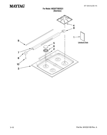 Cooktop parts