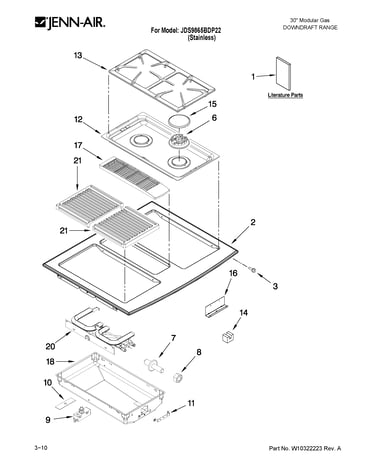 Cooktop parts