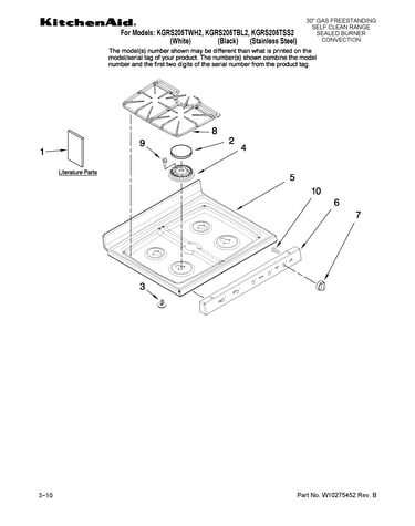Cooktop parts