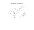 KitchenAid KGRS205TWH2 drawer and rack parts diagram