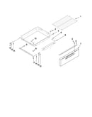 Drawer and rack parts