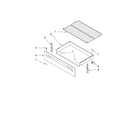 Ikea YIES350XW0 drawer & broiler parts diagram