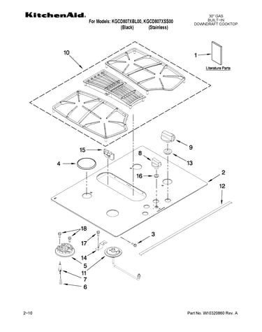 Cooktop parts