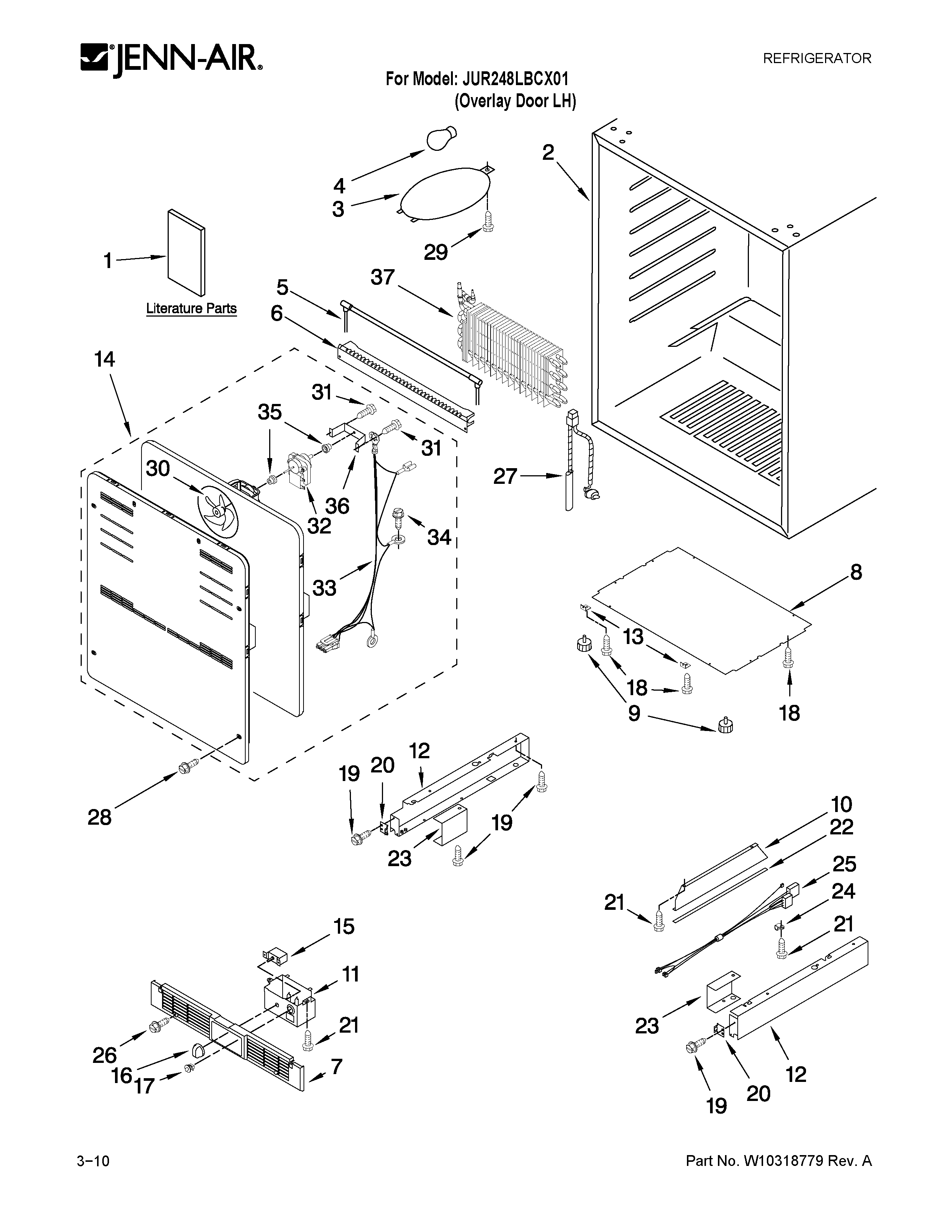 Cabinet parts