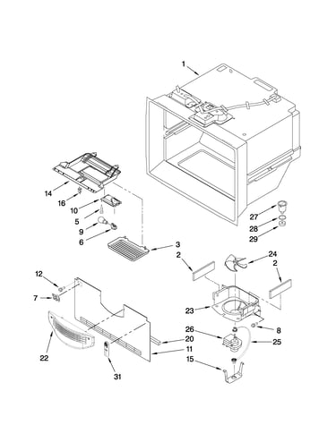 Freezer liner parts