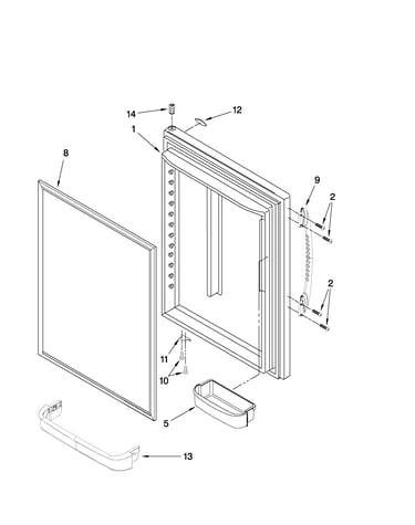 Refrigerator door parts