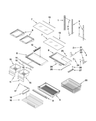 Shelf parts